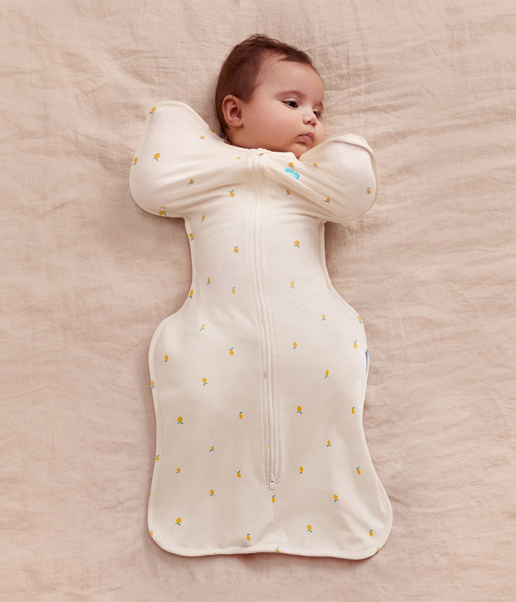 Swaddle Up™ 1.0 TOG Stretch Cotton Bamboo Lemon Cream