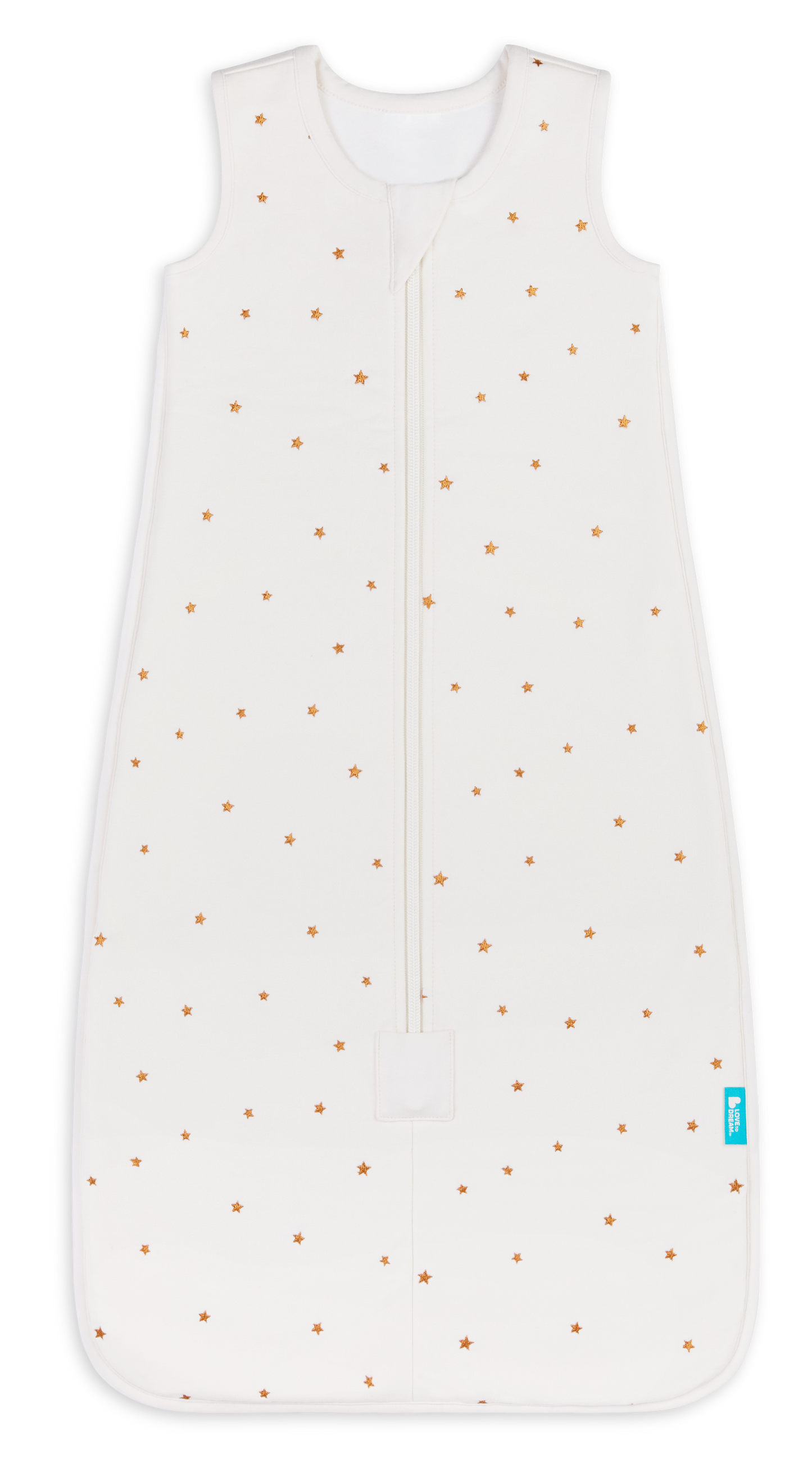 Sleep Bag Quilted Stretch Cotton 1.5 TOG  Twinkles Oatmeal