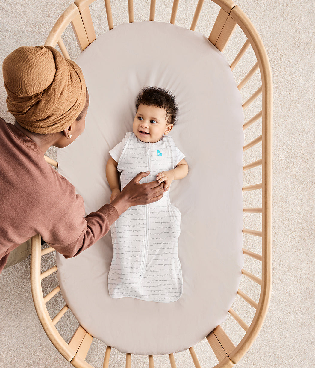 Swaddle Up™ Transition Bag 1.0 TOG Cotton White Dreamer