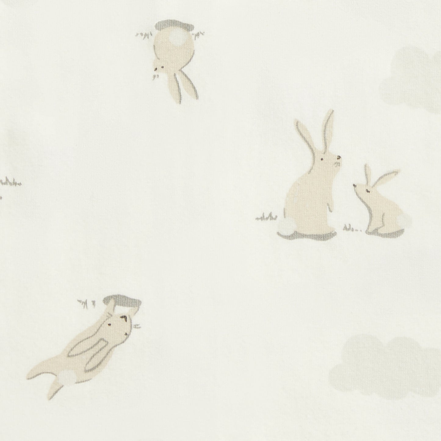 Swaddle Up™ Transition Bag 1.0 TOG Stretch Cotton Cloud Bunnies White M