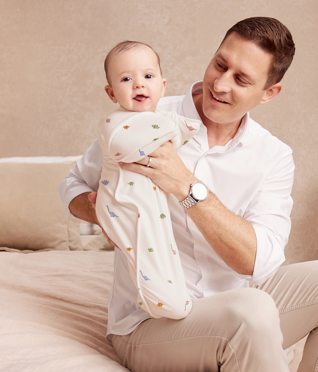 Swaddle Up™ Transition Bag 1.0 TOG Cotton Cream Dino Snore
