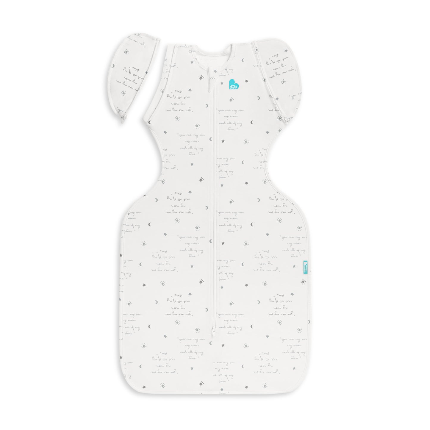 Swaddle Up™ Transition Bag 0.2 TOG Cotton White You Are My