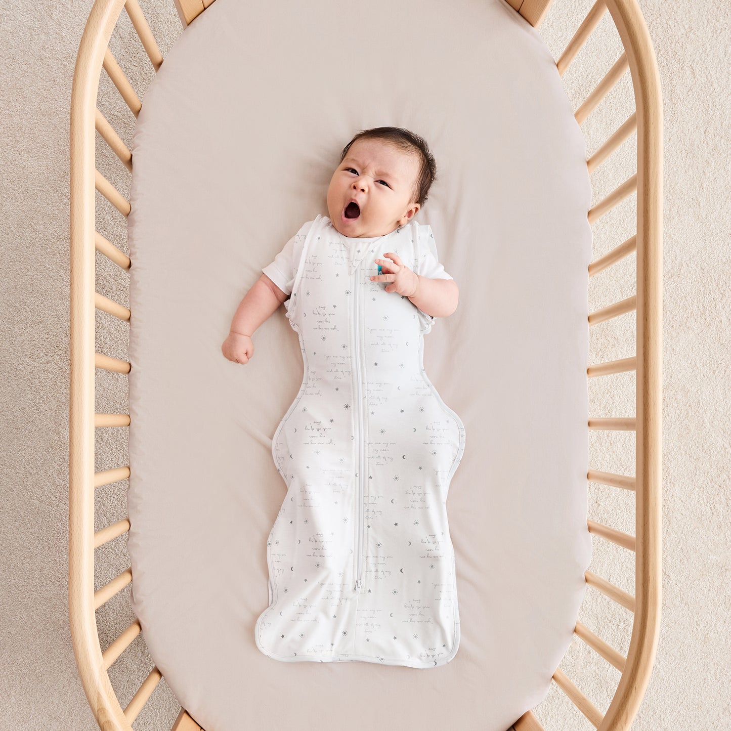 Swaddle Up™ Transition Bag 0.2 TOG Cotton White You Are My