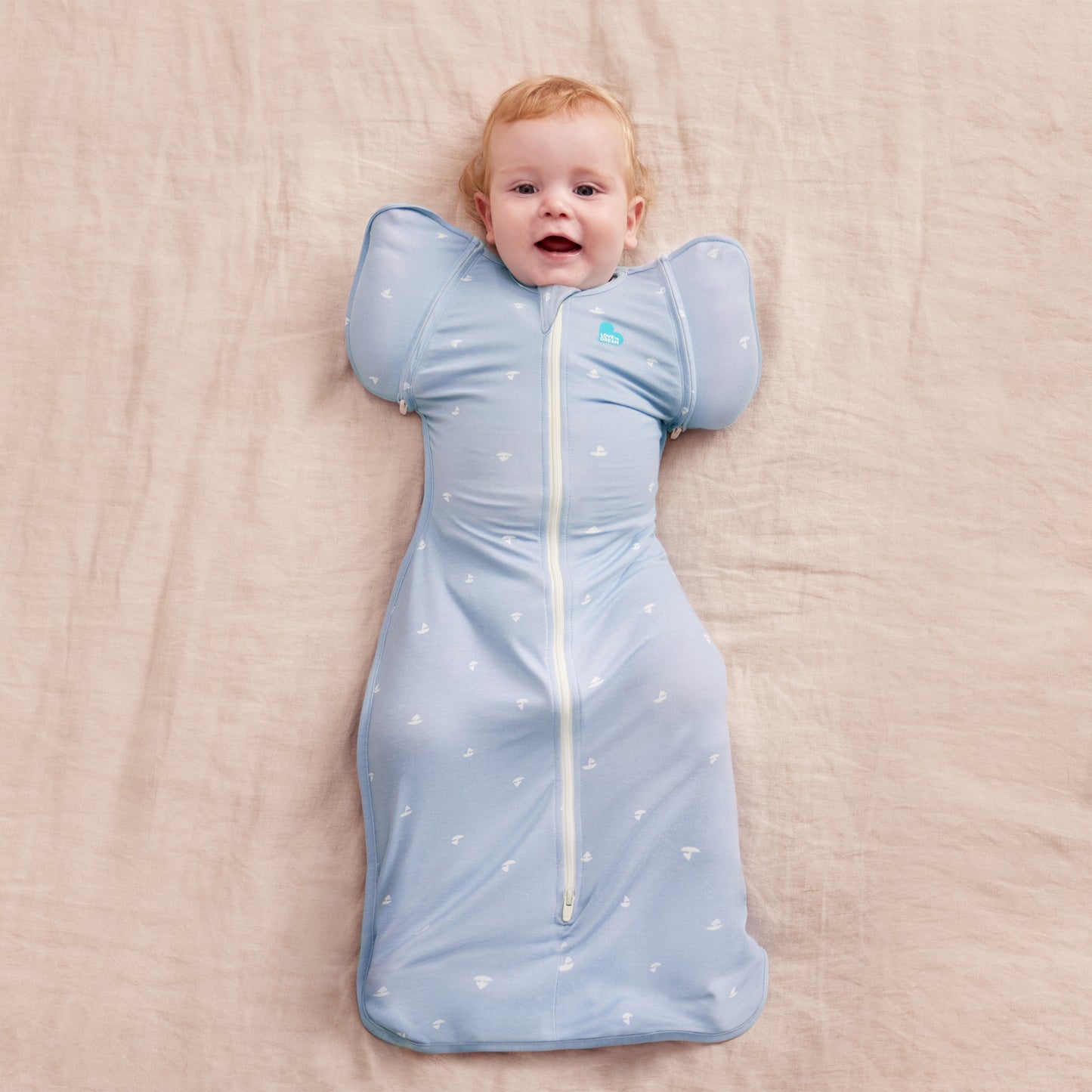Swaddle Up™ Transition Bag 1.0 TOG    Bamboo Boats Mist Blue M