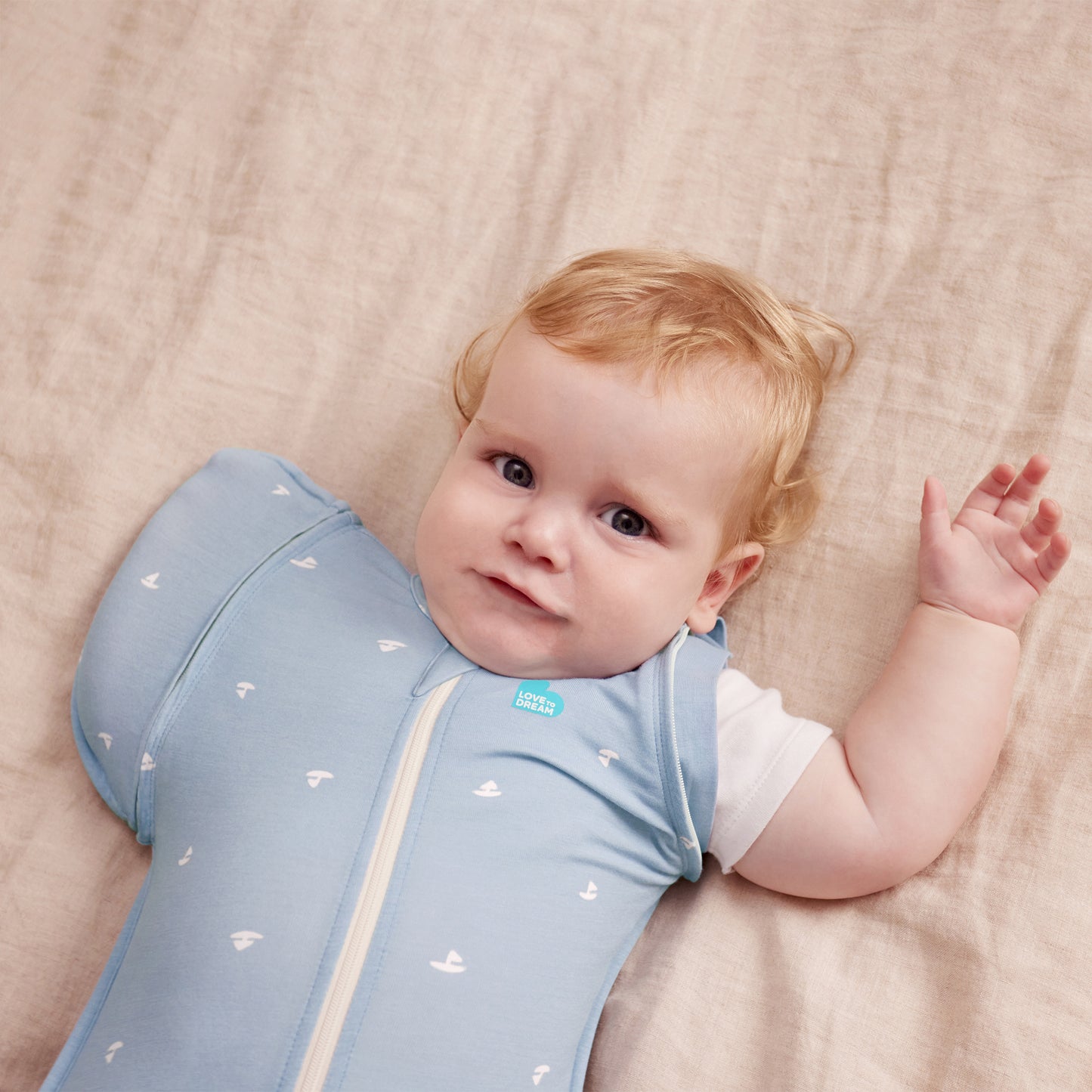 Swaddle Up™ Transition Bag 1.0 TOG    Bamboo Boats Mist Blue M