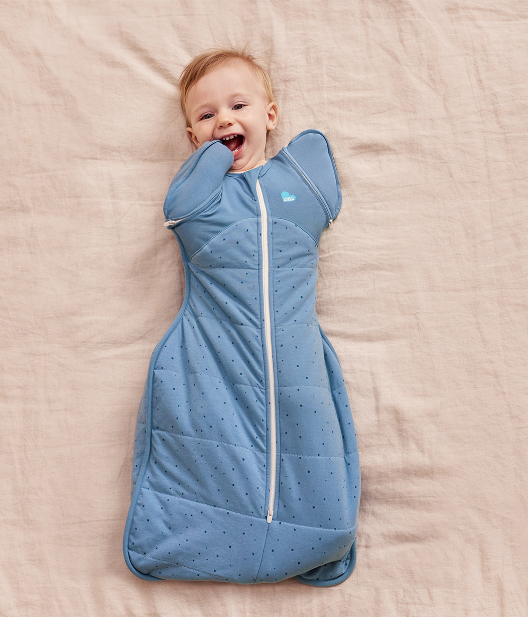 Swaddle Up™ Transition Bag 2.5 TOG Quilted Pebbles Storm Blue