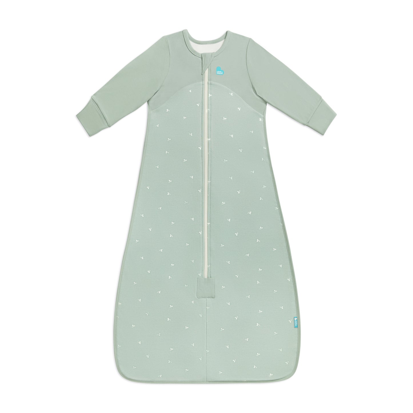 Sleep Bag Long Sleeve 1.5 TOG Cotton Olive Twigs