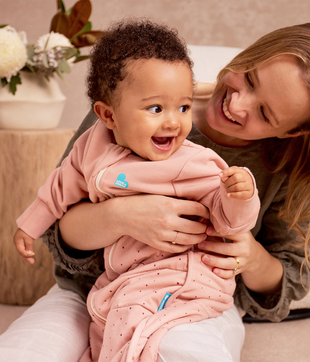 Sleep Bag Long Sleeve 2.5 TOG Cotton Rose Pebbles