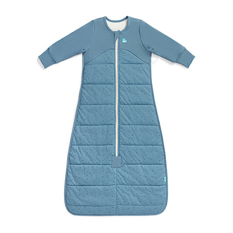 Sleep Bag Long Sleeve 2.5 TOG Cotton Storm Blue Pebbles