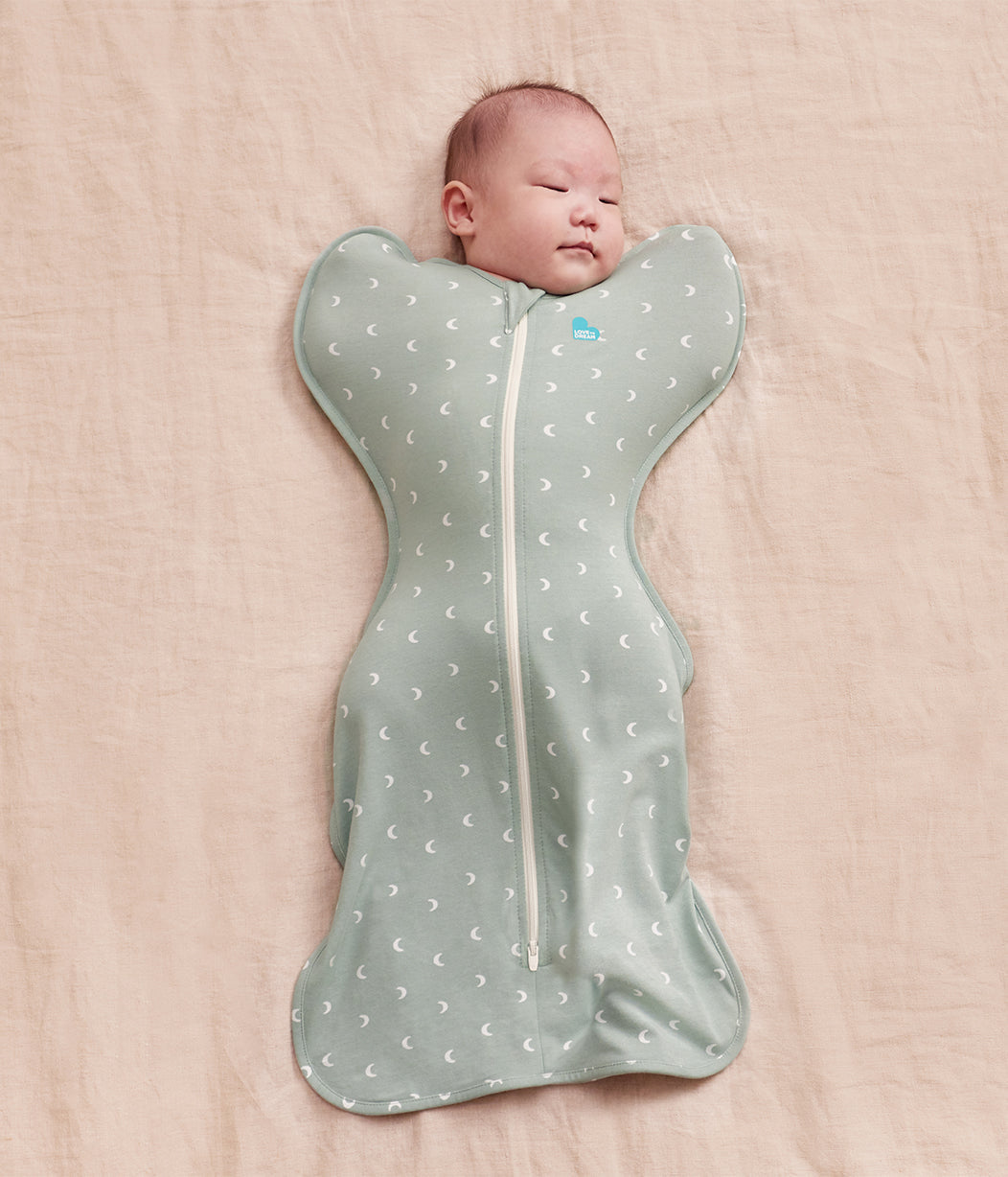 Swaddle Up™ 1.0 TOG Cotton Olive Moon