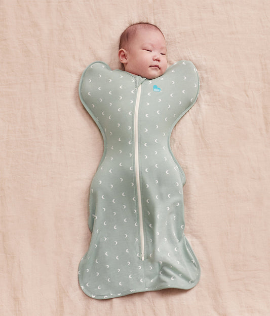 Swaddle Up™ 1.0 TOG Cotton Olive Moon