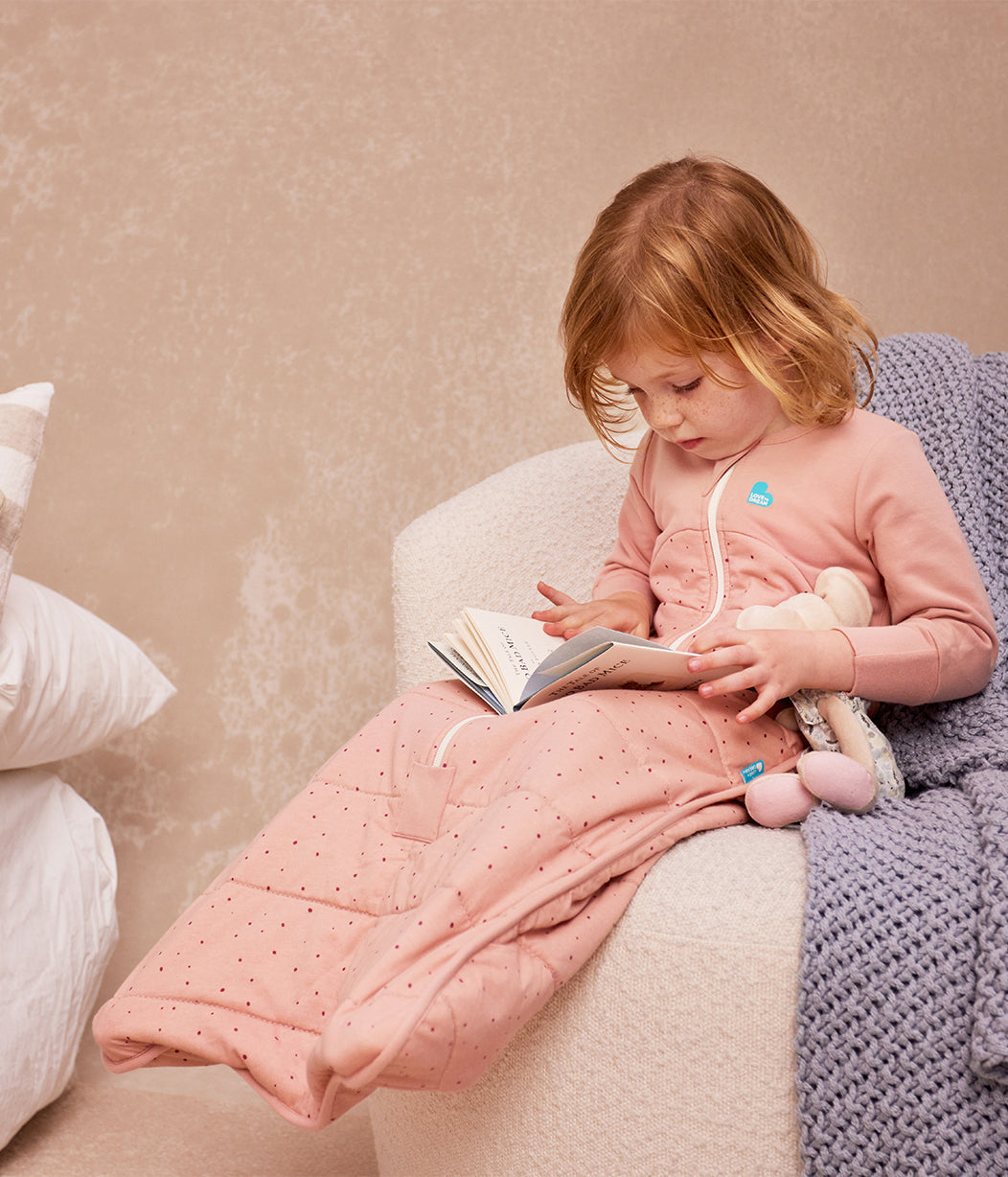 Sleep Bag Long Sleeve 2.5 TOG Cotton Rose Pebbles
