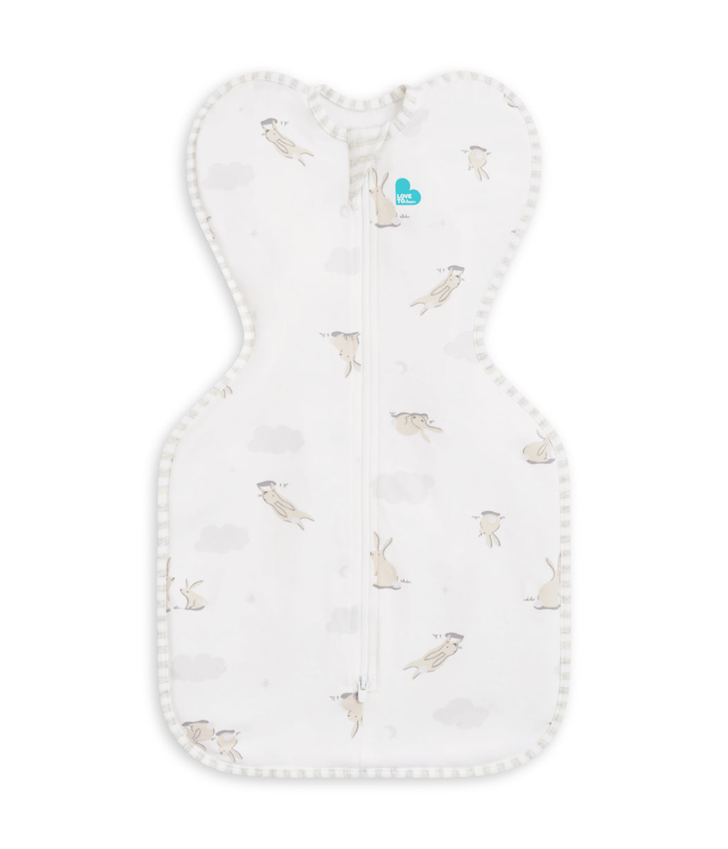 Swaddle Up™ 1.0 TOG Cotton White Cloud Bunnies