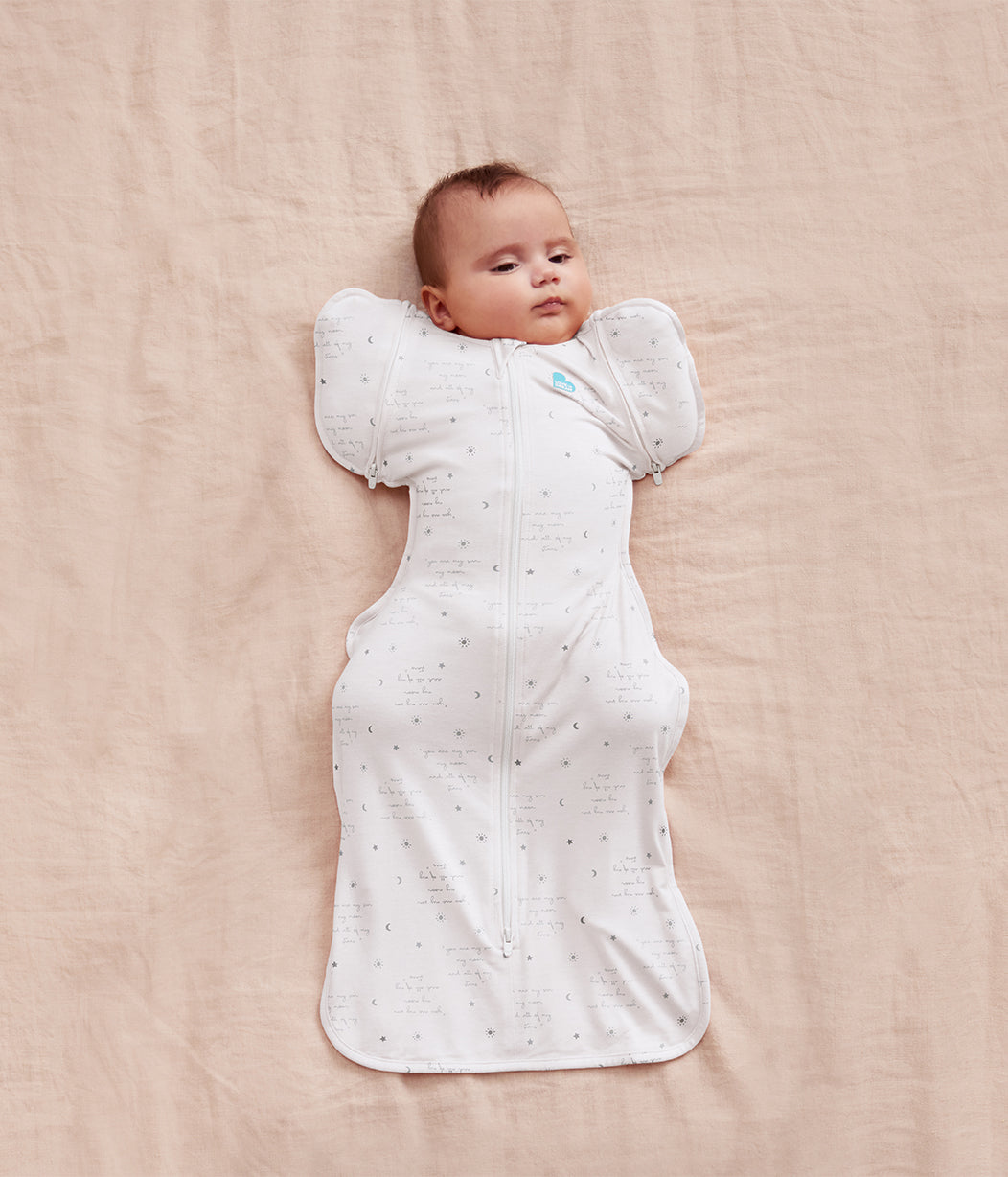 Swaddle Up™ Transition Bag 0.2 TOG Cotton White You Are My