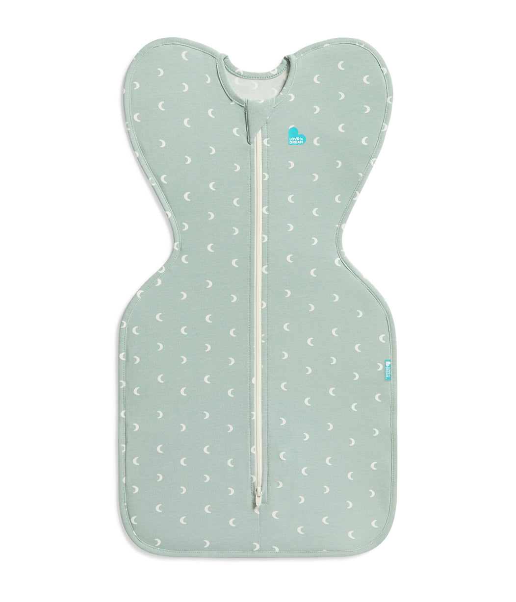 Swaddle Up™ 1.0 TOG Cotton Olive Moon